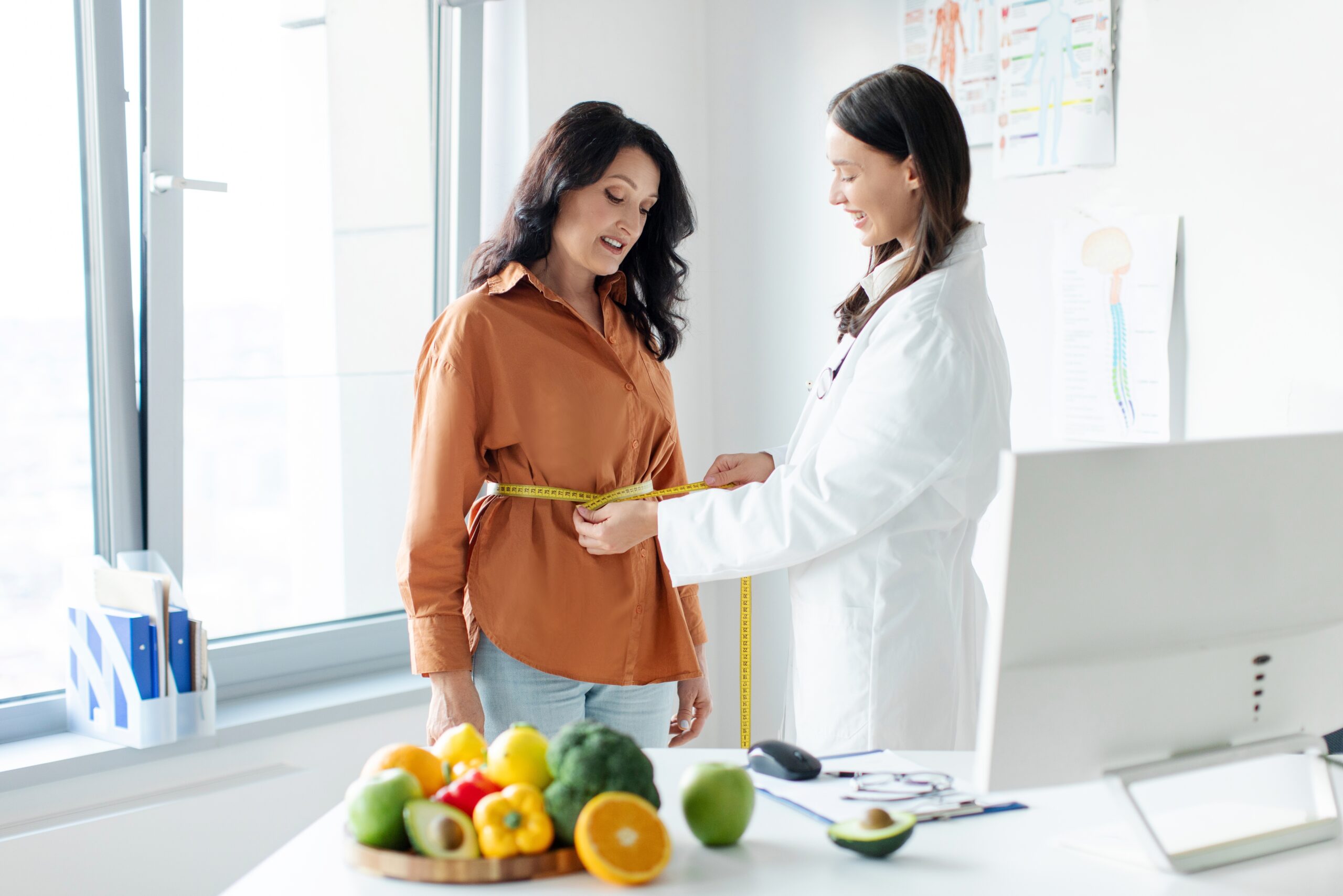 Medical provider discussing weight loss injections in Solomons with patient at Patuxent Wellness