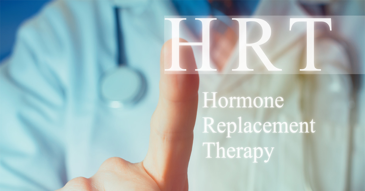 Hormone replacement therapy explained through a medical consultation between patient and provider